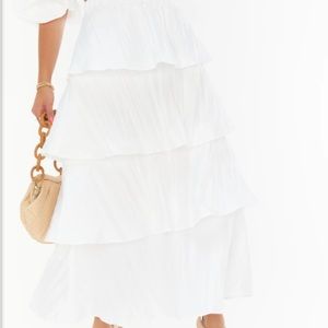 White two piece matching set